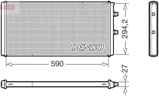 Kühler, Motorkühlung DENSO DRM05076 Bild Kühler, Motorkühlung DENSO DRM05076