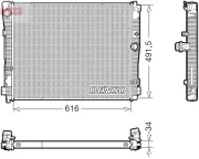 Kühler, Motorkühlung DENSO DRM05079
