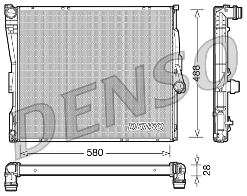 Kühler, Motorkühlung DENSO DRM05090