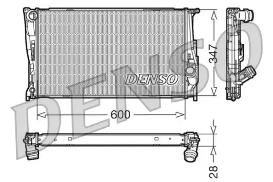 Kühler, Motorkühlung DENSO DRM05111 Bild Kühler, Motorkühlung DENSO DRM05111