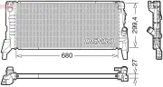 Kühler, Motorkühlung DENSO DRM05119