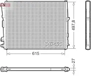 Kühler, Motorkühlung DENSO DRM05123