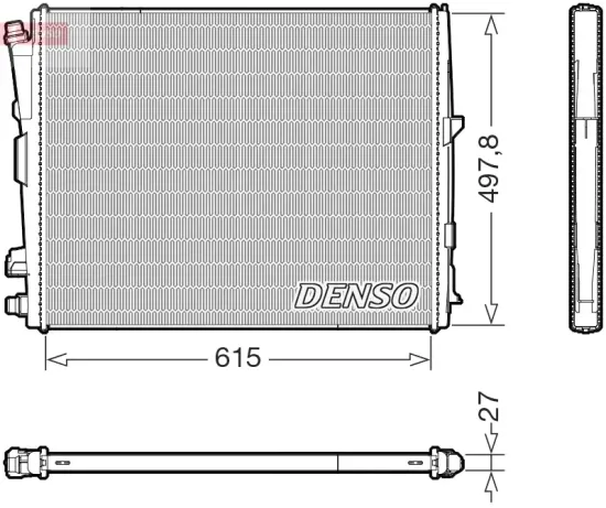 Kühler, Motorkühlung DENSO DRM05123 Bild Kühler, Motorkühlung DENSO DRM05123