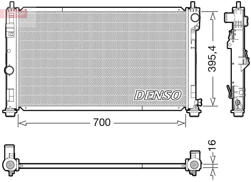 Kühler, Motorkühlung DENSO DRM06039