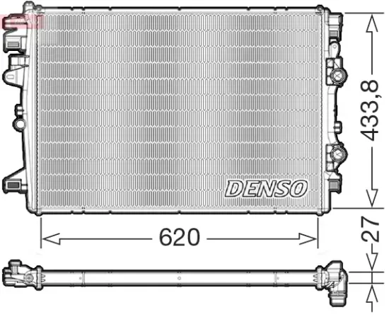 Kühler, Motorkühlung DENSO DRM06178 Bild Kühler, Motorkühlung DENSO DRM06178