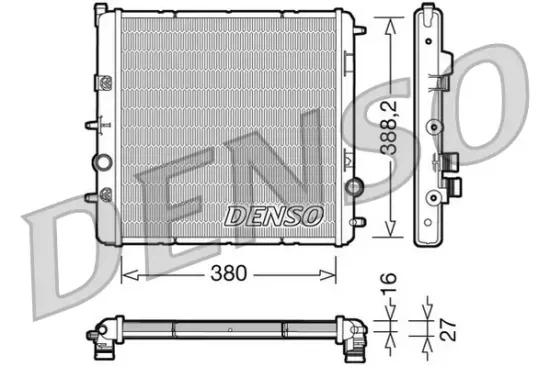 Kühler, Motorkühlung DENSO DRM07003 Bild Kühler, Motorkühlung DENSO DRM07003