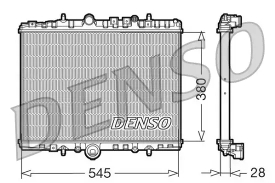 Kühler, Motorkühlung DENSO DRM07056 Bild Kühler, Motorkühlung DENSO DRM07056