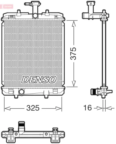 Kühler, Motorkühlung DENSO DRM07063 Bild Kühler, Motorkühlung DENSO DRM07063