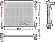 Kühler, Motorkühlung DENSO DRM09006