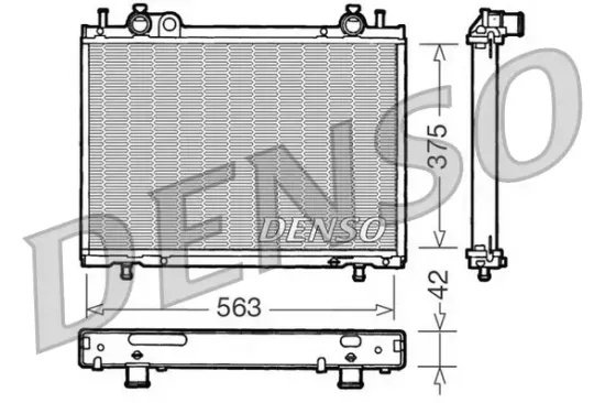 Kühler, Motorkühlung DENSO DRM09021 Bild Kühler, Motorkühlung DENSO DRM09021