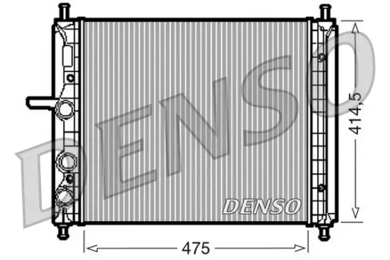 Kühler, Motorkühlung DENSO DRM09034 Bild Kühler, Motorkühlung DENSO DRM09034