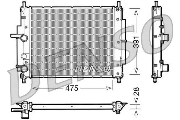 Kühler, Motorkühlung DENSO DRM09036