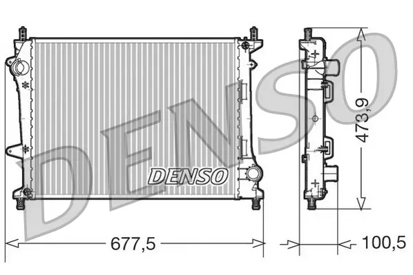 Kühler, Motorkühlung DENSO DRM09037