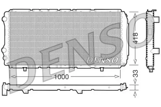 Kühler, Motorkühlung DENSO DRM09075 Bild Kühler, Motorkühlung DENSO DRM09075