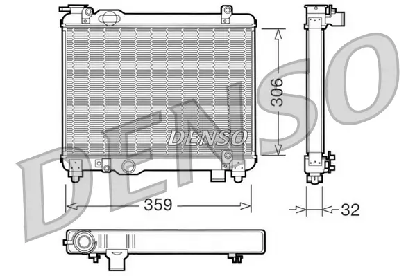 Kühler, Motorkühlung DENSO DRM09082