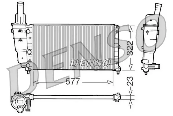 Kühler, Motorkühlung DENSO DRM09096