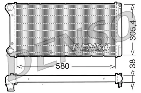 Kühler, Motorkühlung DENSO DRM09103 Bild Kühler, Motorkühlung DENSO DRM09103