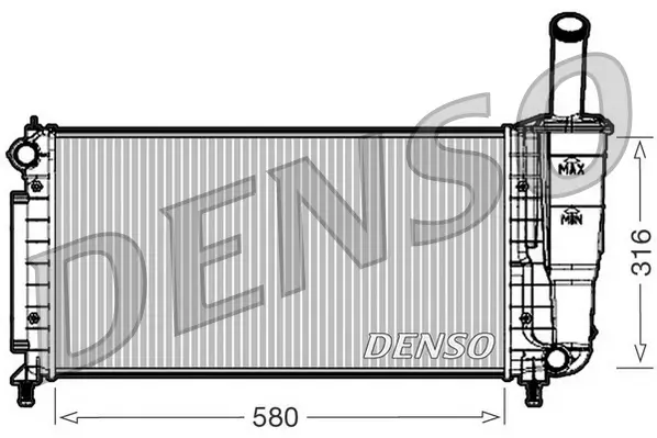 Kühler, Motorkühlung DENSO DRM09105