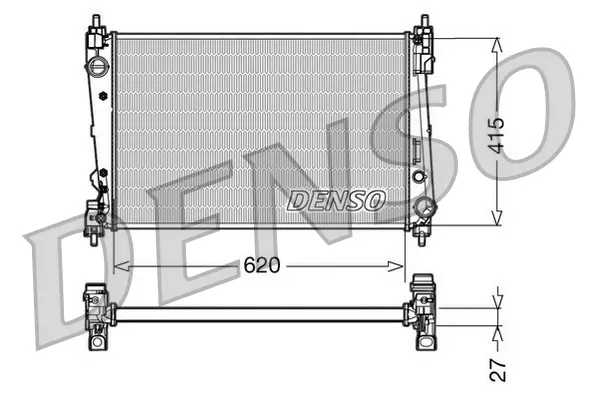 Kühler, Motorkühlung DENSO DRM09111