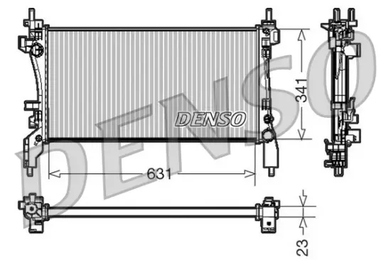 Kühler, Motorkühlung DENSO DRM09172 Bild Kühler, Motorkühlung DENSO DRM09172