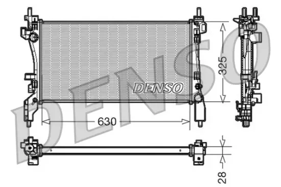 Kühler, Motorkühlung DENSO DRM09173 Bild Kühler, Motorkühlung DENSO DRM09173