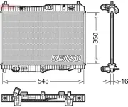 Kühler, Motorkühlung DENSO DRM10005