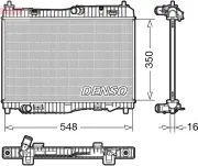 Kühler, Motorkühlung DENSO DRM10006