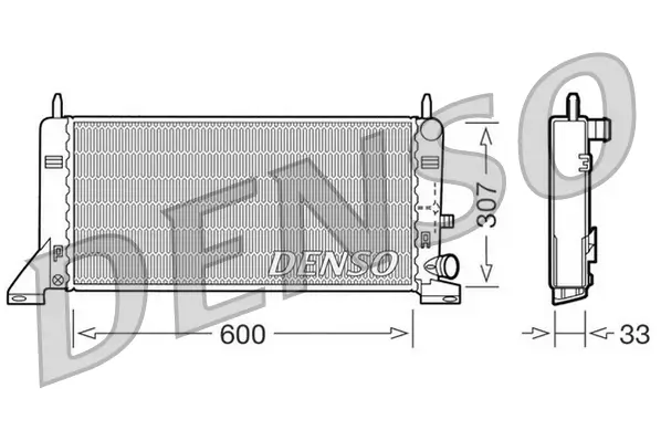 Kühler, Motorkühlung DENSO DRM10023