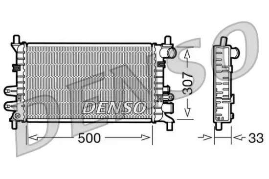 Kühler, Motorkühlung DENSO DRM10027 Bild Kühler, Motorkühlung DENSO DRM10027