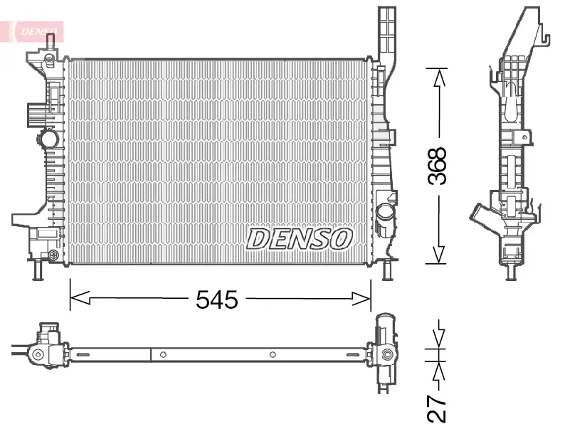 Kühler, Motorkühlung DENSO DRM10028