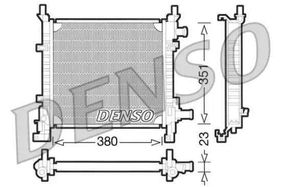 Kühler, Motorkühlung DENSO DRM10061 Bild Kühler, Motorkühlung DENSO DRM10061