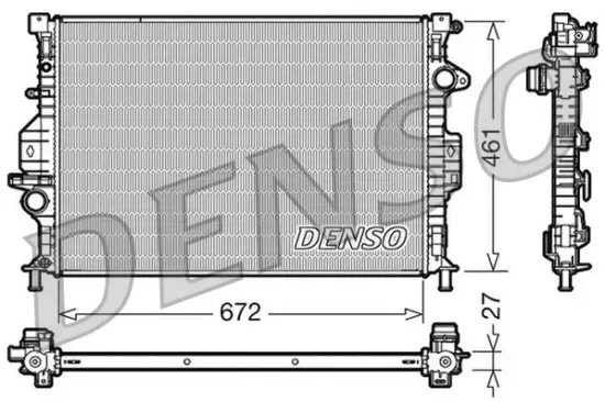 Kühler, Motorkühlung DENSO DRM10069 Bild Kühler, Motorkühlung DENSO DRM10069