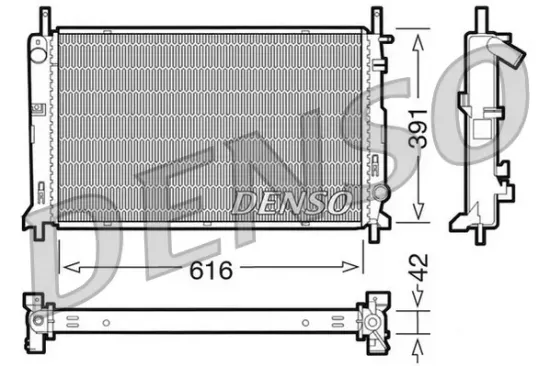 Kühler, Motorkühlung DENSO DRM10071 Bild Kühler, Motorkühlung DENSO DRM10071