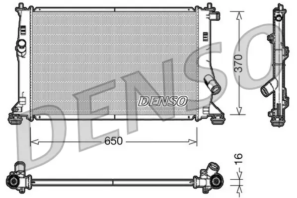 Kühler, Motorkühlung DENSO DRM10076