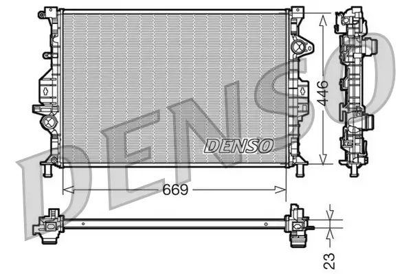 Kühler, Motorkühlung DENSO DRM10077