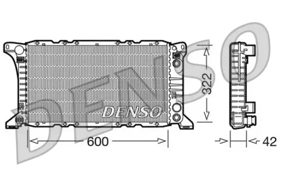 Kühler, Motorkühlung DENSO DRM10092 Bild Kühler, Motorkühlung DENSO DRM10092