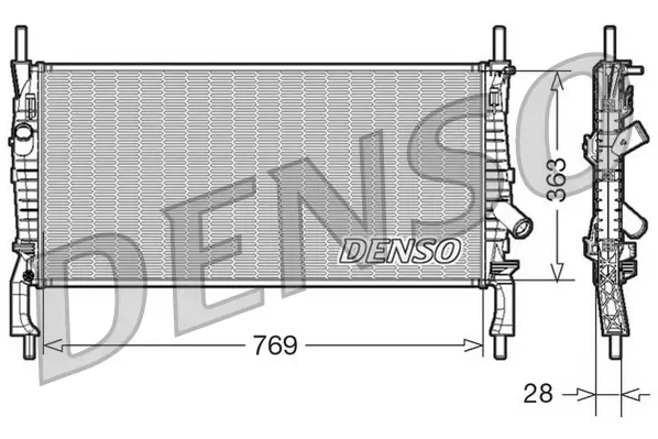 Kühler, Motorkühlung DENSO DRM10106