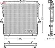 Kühler, Motorkühlung DENSO DRM10118