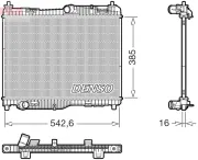 Kühler, Motorkühlung DENSO DRM10123