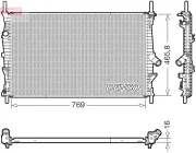 Kühler, Motorkühlung DENSO DRM10124