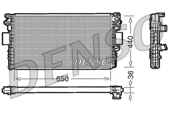 Kühler, Motorkühlung DENSO DRM12004