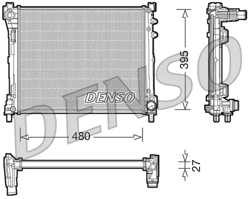 Kühler, Motorkühlung DENSO DRM13014
