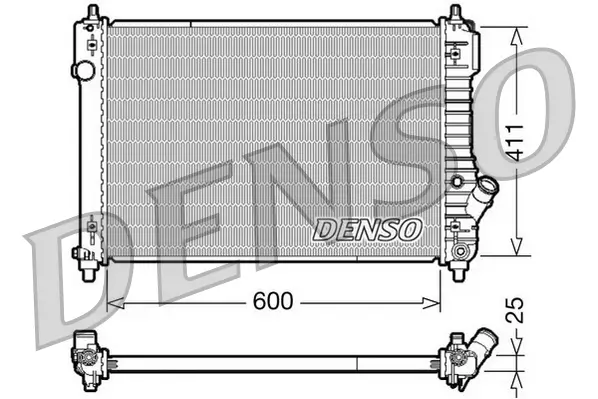 Kühler, Motorkühlung DENSO DRM15004