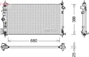 Kühler, Motorkühlung DENSO DRM15007