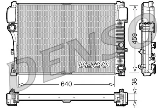 Kühler, Motorkühlung DENSO DRM17008 Bild Kühler, Motorkühlung DENSO DRM17008