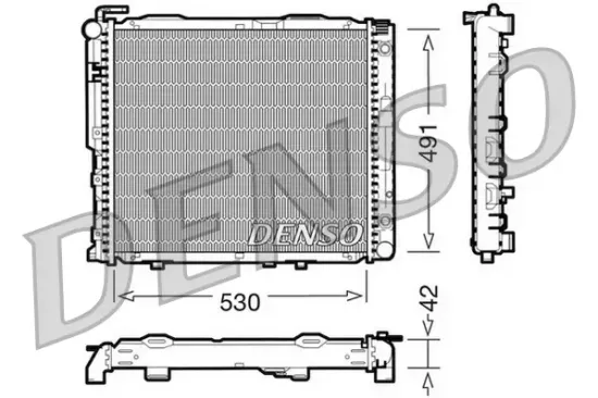 Kühler, Motorkühlung DENSO DRM17037 Bild Kühler, Motorkühlung DENSO DRM17037