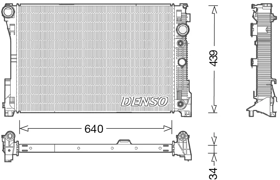 Kühler, Motorkühlung DENSO DRM17048