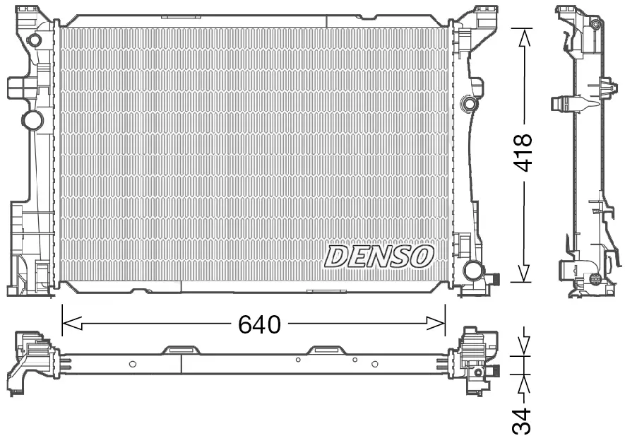 Kühler, Motorkühlung DENSO DRM17054