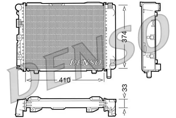 Kühler, Motorkühlung DENSO DRM17062