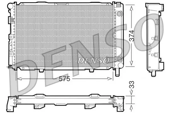 Kühler, Motorkühlung DENSO DRM17063